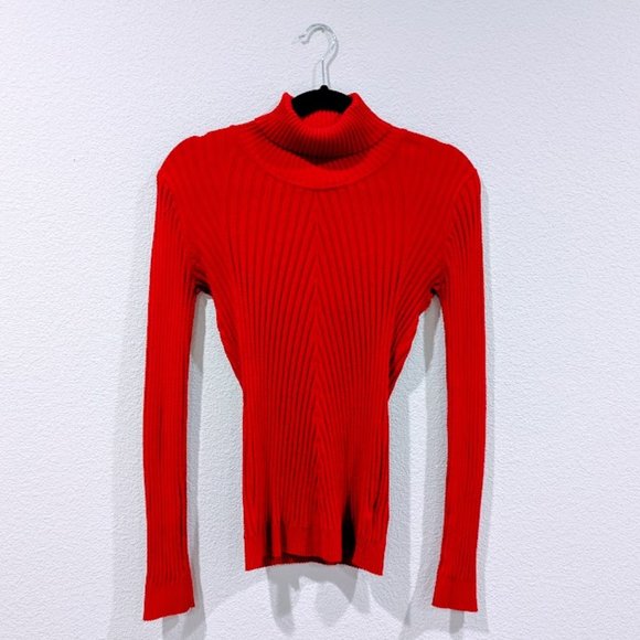 It's Our Time Red Turtleneck Sweater - Picture 1 of 4